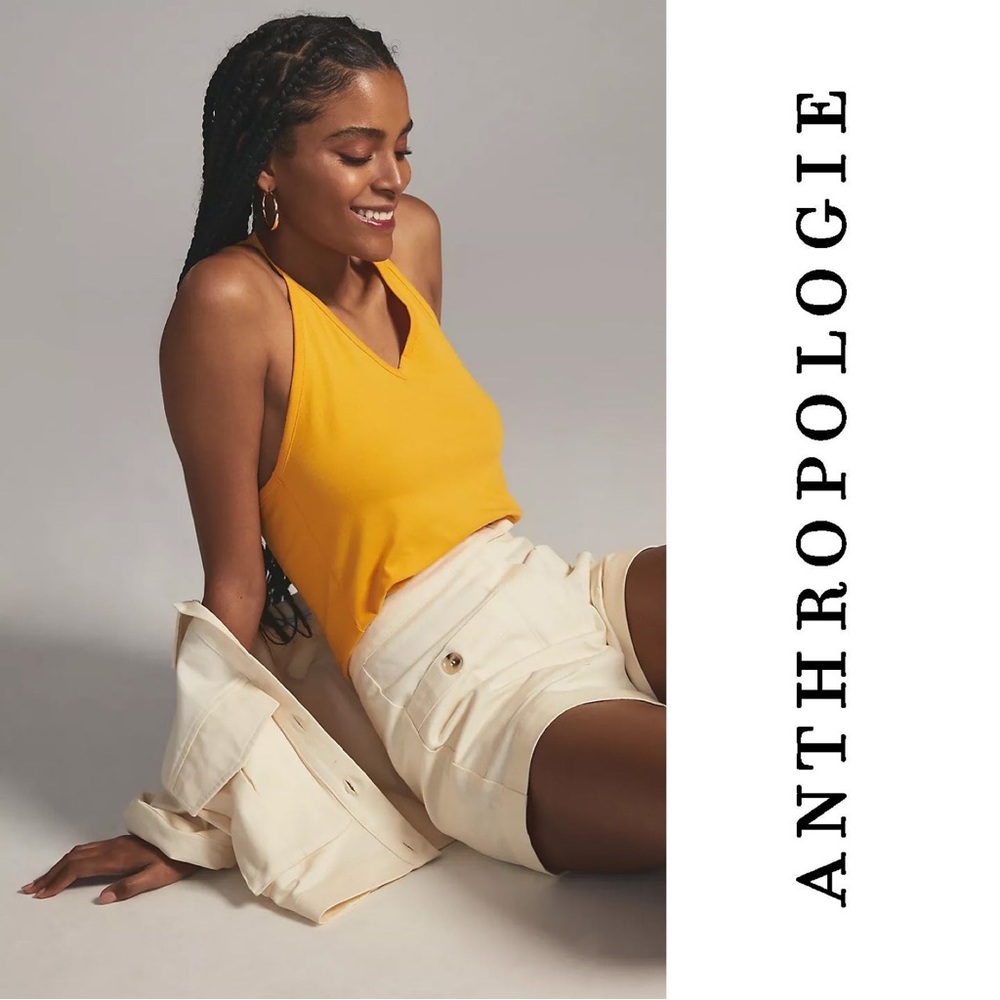 Anthropologie Maeve V-Neck Halter Top